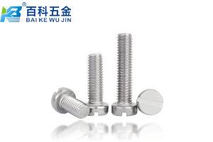 一字圆柱头螺钉与其他头型螺钉的区别是什么-百科五金全面解析