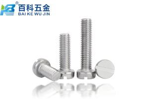 一字圆柱头螺钉常用哪些材料制造？百科五金详解