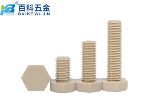 PEEK外六角螺栓是纯PEEK还是含玻纤增强？百科五金详解