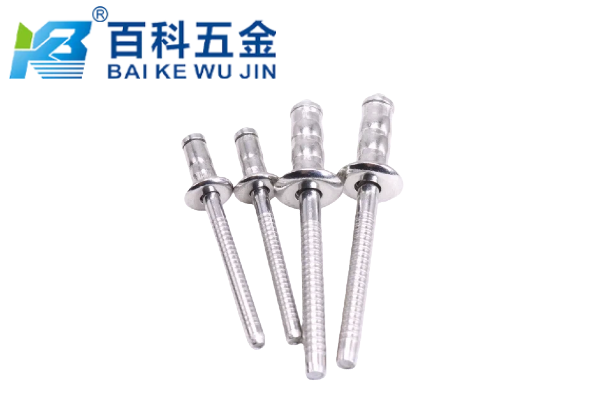 双鼓型大帽沿抽芯铆钉能有效防止板材被拉穿或压溃吗？百科五金详解