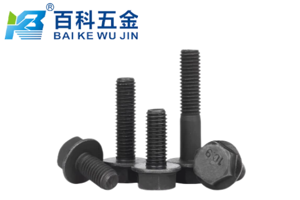 发黑六角法兰面螺栓的用途及特点？百科五金详解