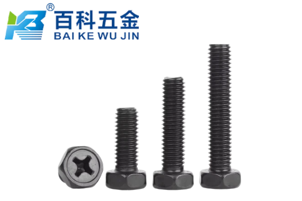 发黑处理的十字六角头螺栓有什么性能特点？百科五金详解