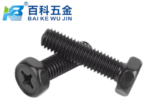 发黑处理的十字六角头螺栓有什么性能特点？百科五金详解