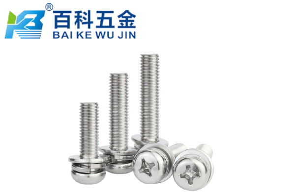 十字盘头三组合螺丝的三组合结构有什么优势？百科五金解析
