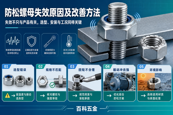 防松螺母失效原因及改善方法-百科五金分析