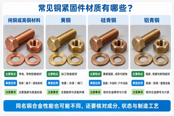 常见铜紧固件材质有哪些？